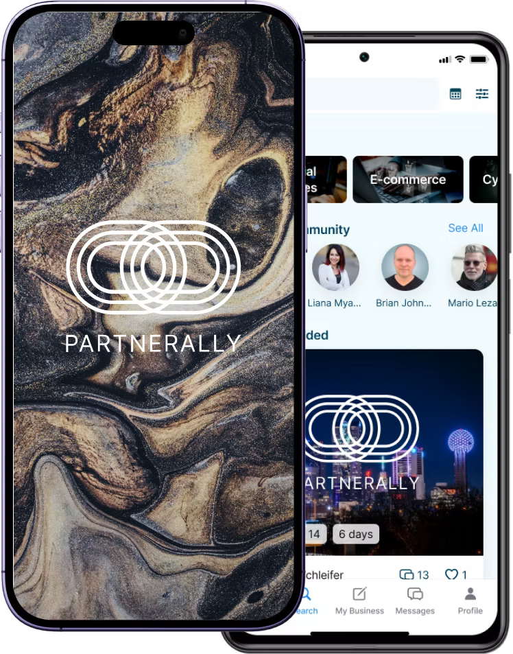 PartnerAlly mobile app screenshots